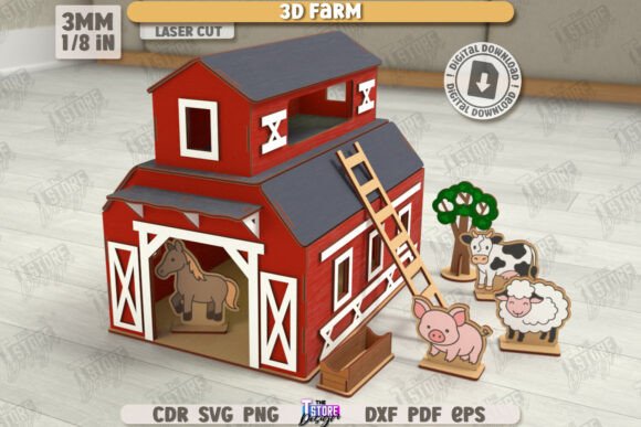 3D Layout Farm Model Laser Cut Barn: A Practical Guide for Makers