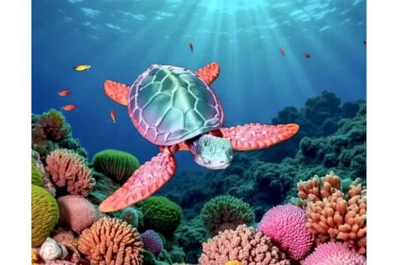 3D Printed Articulated Sea Turtle