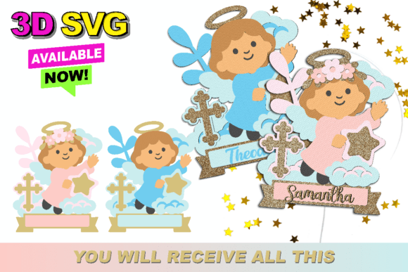 Baptism Angel Topper 3D SVG: A Creator's Guide