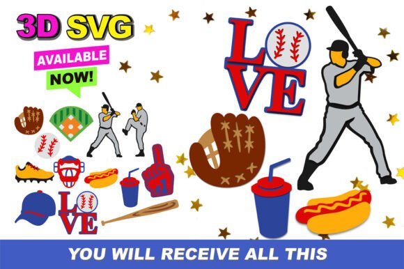 Baseball 3D SVG: Precision Design for Creators