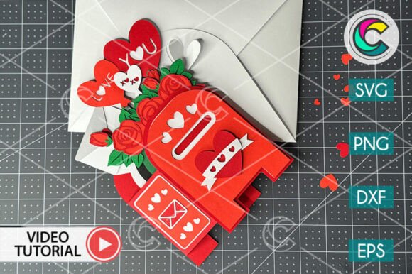 Bring Your Craft to Life with the 3D Love Mailbox SVG Pop Up Card Template