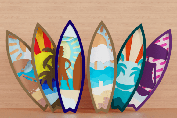 Bringing the Ocean to Life: A Deep Dive into Summer SVG Surfboard 3D Designs