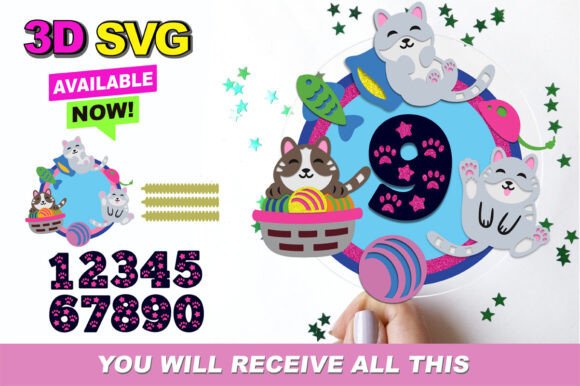 Bringing Whiskers to Life: The Ultimate Guide to Cute Cat Cake Topper 3D SVG Files