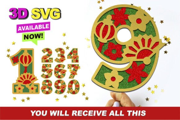 Chinese Numbers 3D SVG: Elevating Your Creative Projects with Depth and Culture