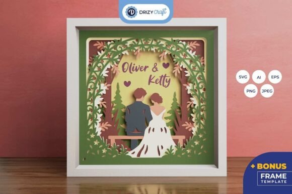 Couple Wedding in Forest 3D Shadow Box: A Layered Art Guide