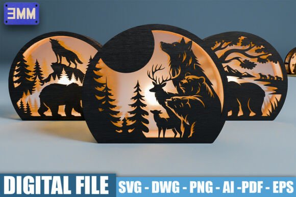Evaluating the 3D Forest Wildlife Lantern Laser Cut File Pack