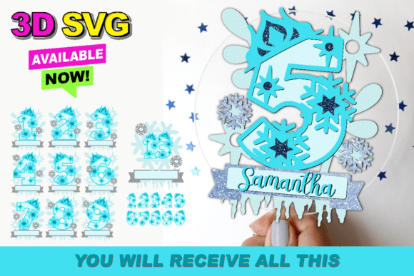 Frozen Numbers Topper 3D SVG: A Comprehensive Guide for Creators