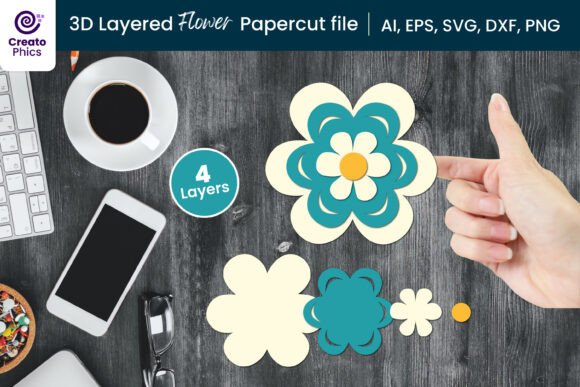 Mastering 3D Layered Flower Paper & Laser Cutting