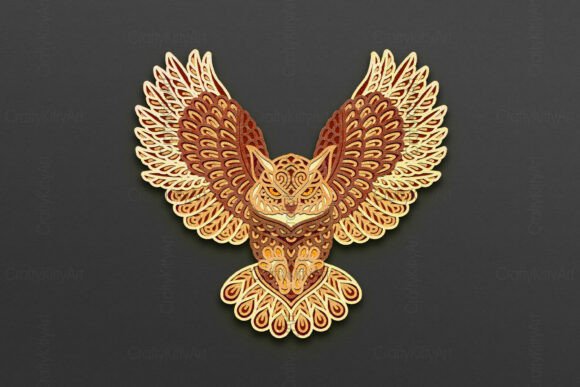 Mastering the 3D Owl SVG and Mandala Layered Design