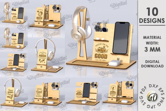 Mastering Workspace Efficiency with a 3D Wooden Desk Organizers Bundle