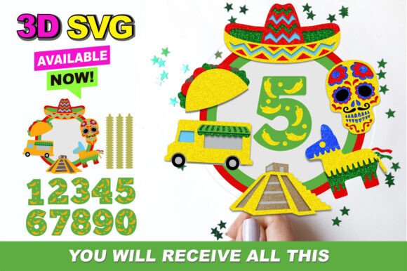 Mexican Cake Topper 3D SVG: A Strategic Asset for Creators and Brands
