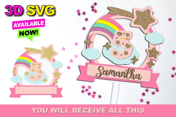 Rainbow Shaker Cake Topper 3D SVG: The Ultimate Guide to Vibrant Celebrations
