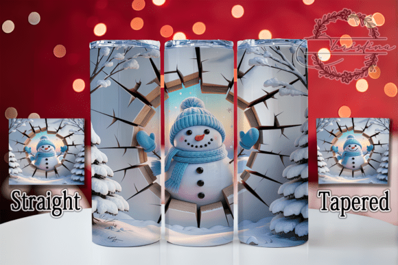 Transforming Your Holiday Drinkware: A Guide to the Funny 3D Christmas Snowman Wall Tumbler Design